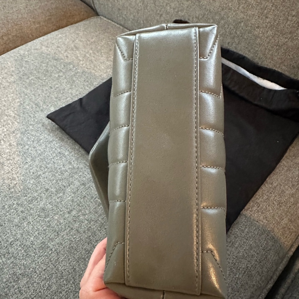 YSL LouLou Toy Flapbag-Grey Khaki - Picture 3 of 9